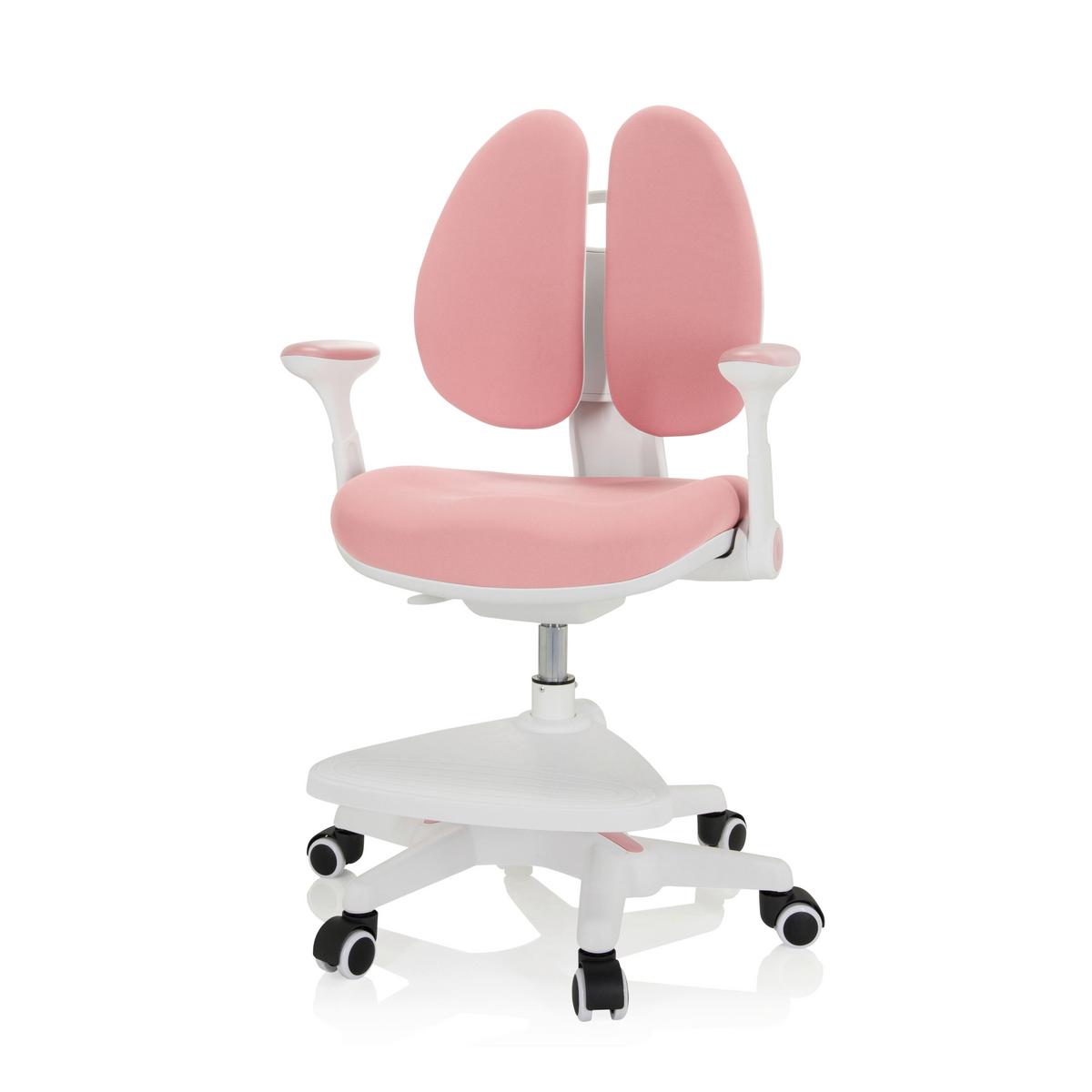 Jugenddrehstuhl Kid Wing ca.56x88x52cm Rosa,Weiß - Rosa/Weiß, MODERN, Kunststoff/Textil (56/88/52cm) - MID.YOU