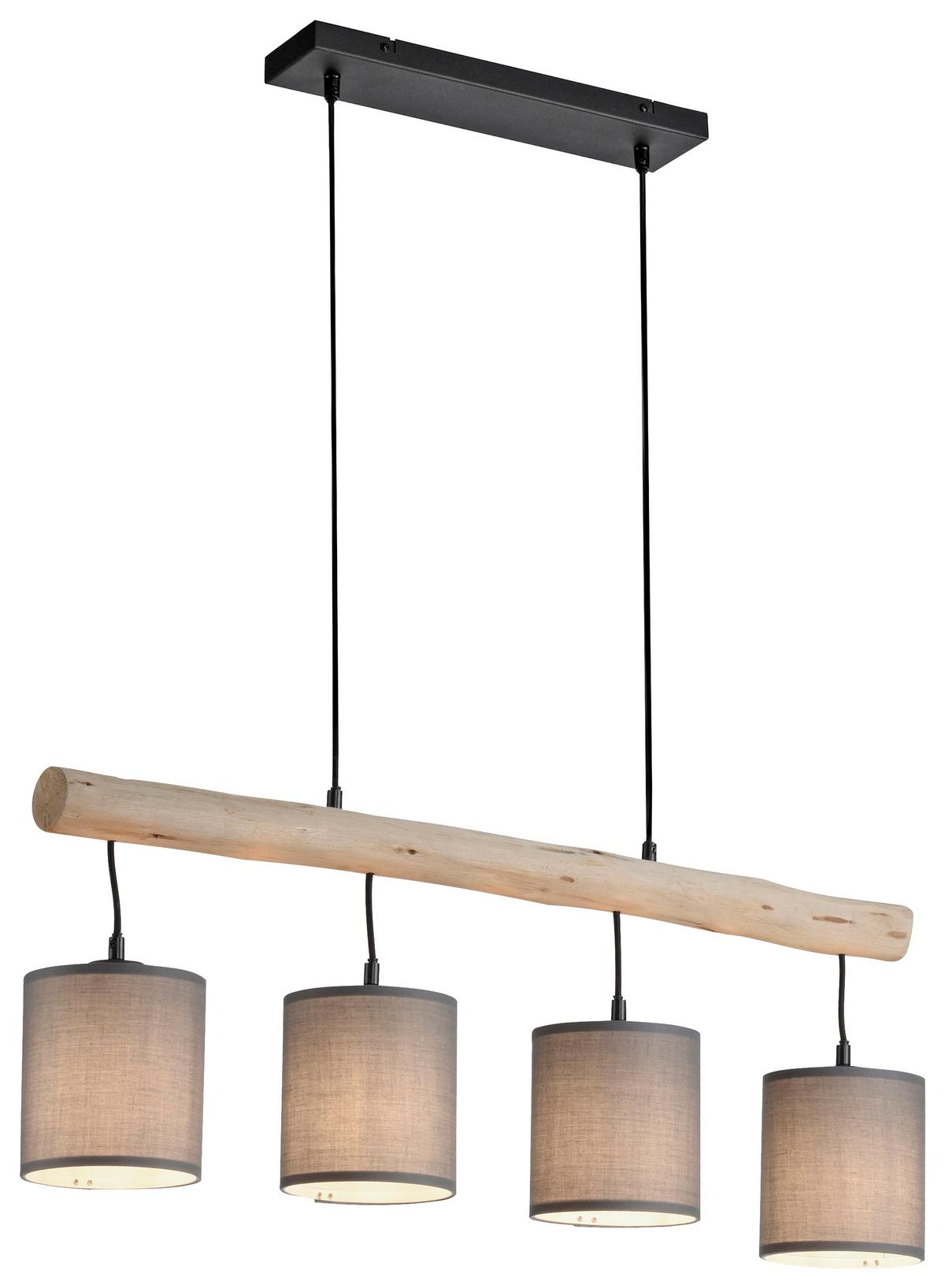 LAMPA ZWIESZANA 15783-29 TRIBU - czarny/taupe, Natur, tworzywo sztuczne/metal (82,5/13,5/60-120cm) - Just Light
