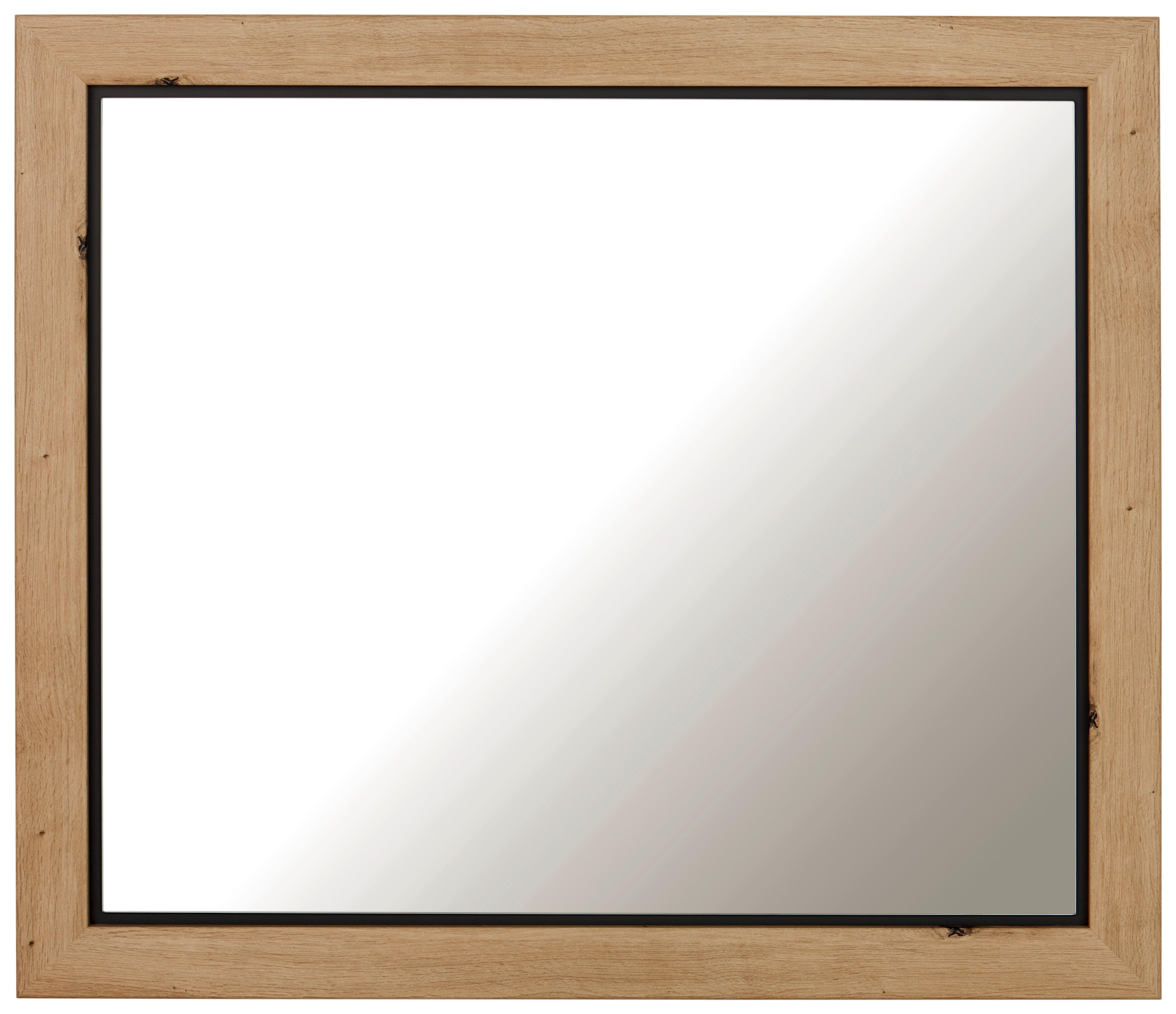 Ogledalo Harvey, 87 X 76 Cm - barve hrasta/antracit, Trendi, leseni material (87/76/2,5cm) - Mömax