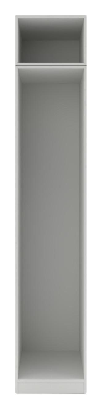 Kleiderschrankkorpus "UNIT" in Weiß - Weiß, MODERN, Holzwerkstoff (45,6/242,2/56,5cm) - Based