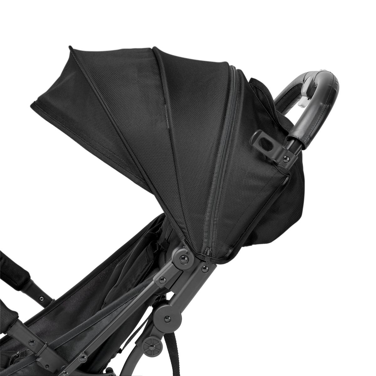 WÓZEK SPACEROWY DUBAI - czarny, Basics, metal/tkanina (70/51/103cm) - My Baby Lou