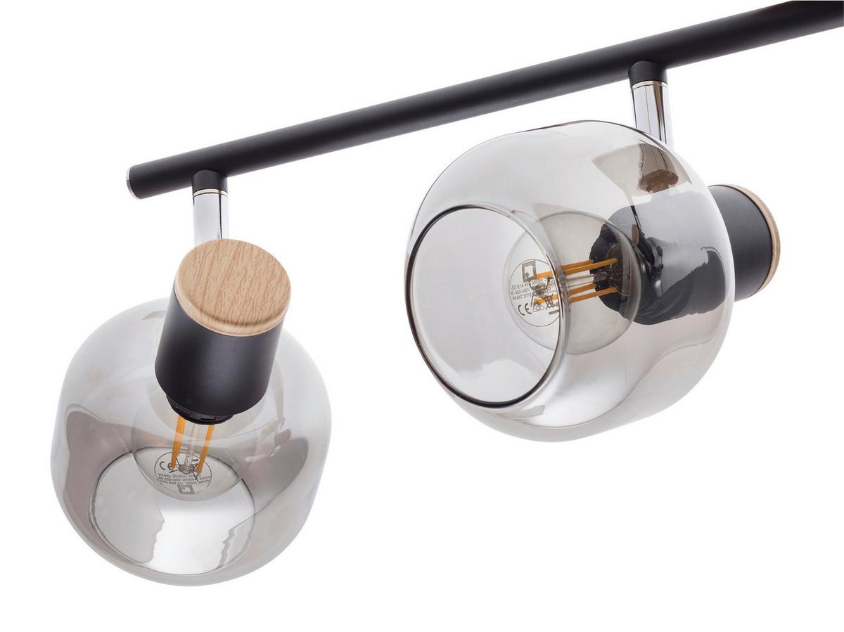 LAMPA REFLEKTOROWA 1350222 FUMOSO - czarny, Design, metal/szkło (58/16cm) - Näve