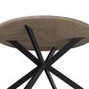 Tischgruppe Eolona Creme 5-tlg. - eukalyptusträ färg/svart, Modern, metall/trämaterial (120/76/120cm) - Bessagi Home