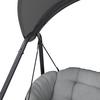 HAMMOCK HOLIDAY - ljusgrå/antracit, Modern, metall/textil (234,5/201/131,3cm) - Mömax