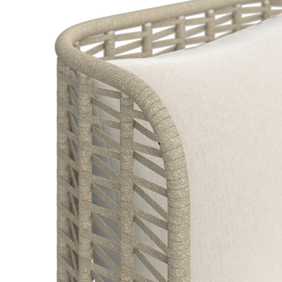 Scaun set Iska - alb/crem, Modern, metal/textil (76/91/73cm) - Bessagi Garden