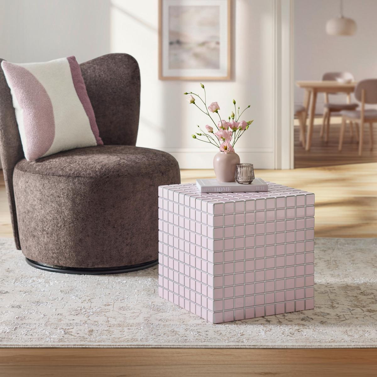 Beistelltisch Luisa Rosa - Rosa, MODERN, Holzwerkstoff (40/40/40cm) - Mömax