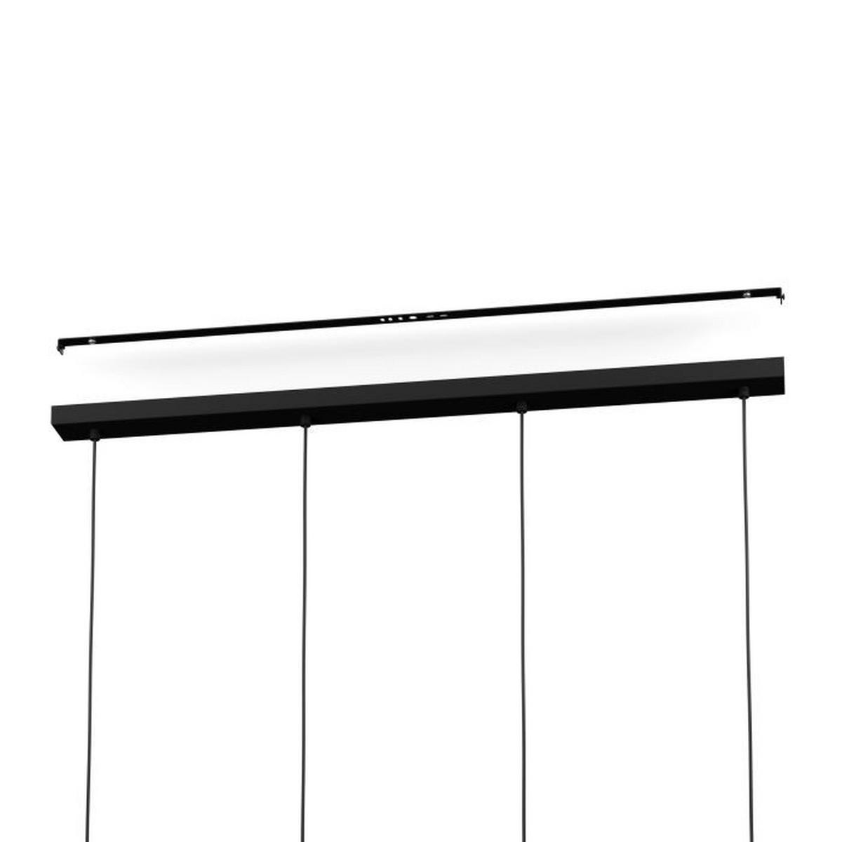 Hängeleuchte Estanys 1 - Schwarz, Basics, Glas/Metall (124/19/150cm) - Eglo