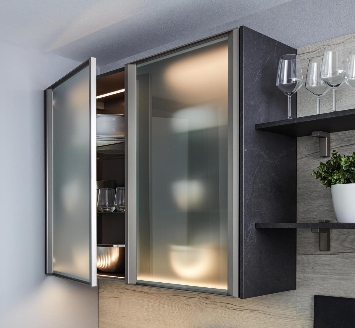 Planungsküche Stone Art Grau - Grau, Modern (340/262cm) - Nobilia