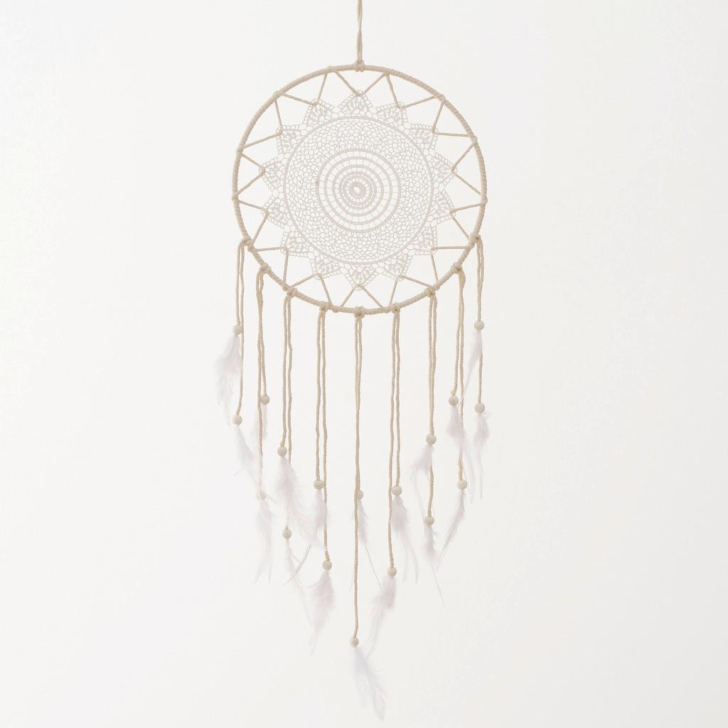 Hvatač Snova Annie I - prirodne boje, Lifestyle, metal/tekstil (29/80cm) - Modern Living