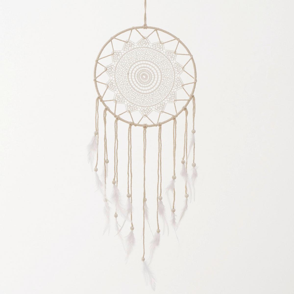 Hvatač Snova Annie I - prirodne boje, Lifestyle, metal/tekstil (29/80cm) - Modern Living