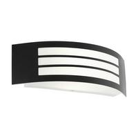 Aussenwandleuchte 75422 Leiros Schwarz/weiss - Weiss/Schwarz, Basics, Kunststoff/Metall (31/10/9cm) - Eglo