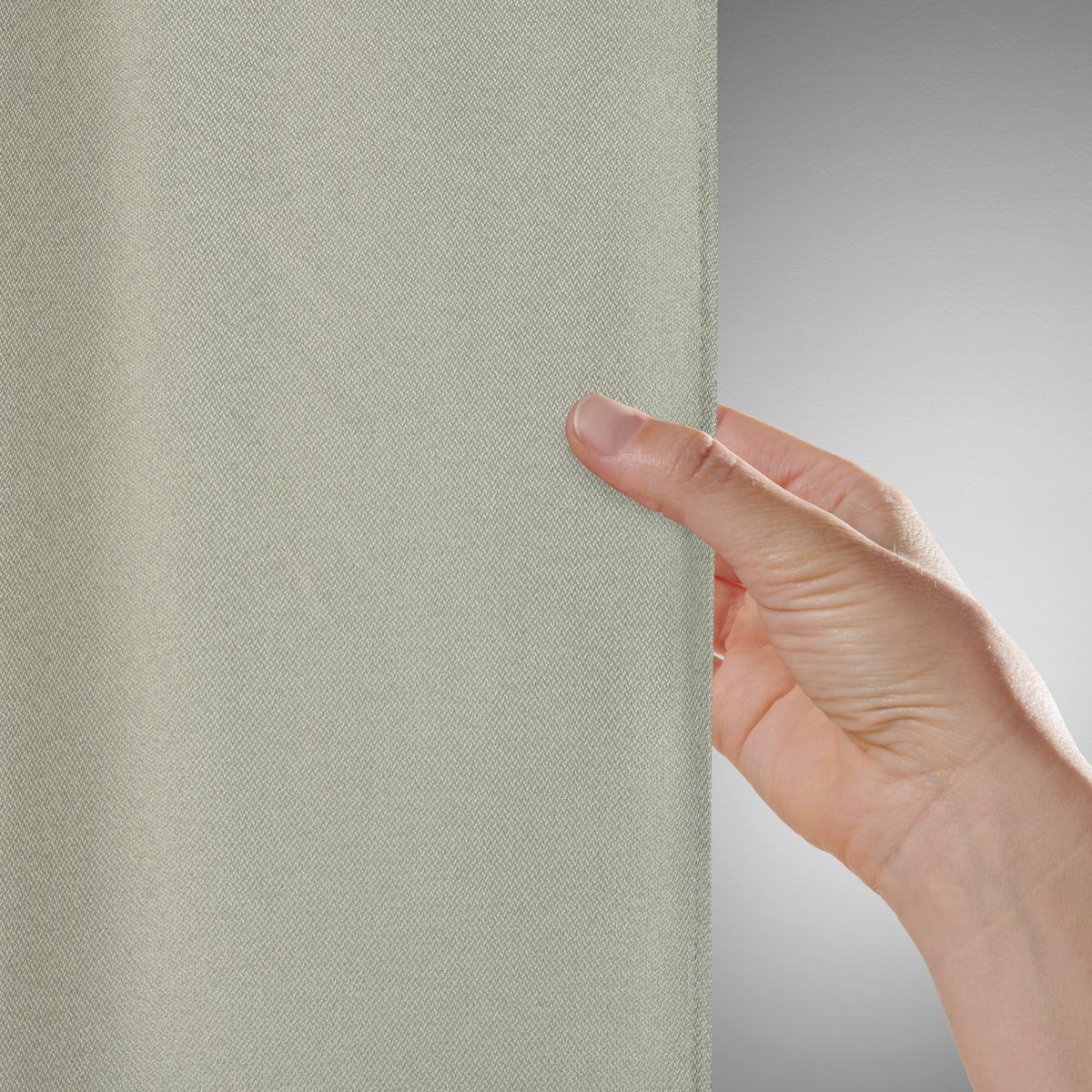 Končana Zavesa Andi 2 Kos - zelena, Konvencionalno, tekstil (140/245cm) - Mömax