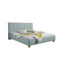 Polsterbett Tracy Petrol ca. 180x200 cm - Petrol/Naturfarben, MODERN, Holz/Textil (180/200cm) - Livetastic