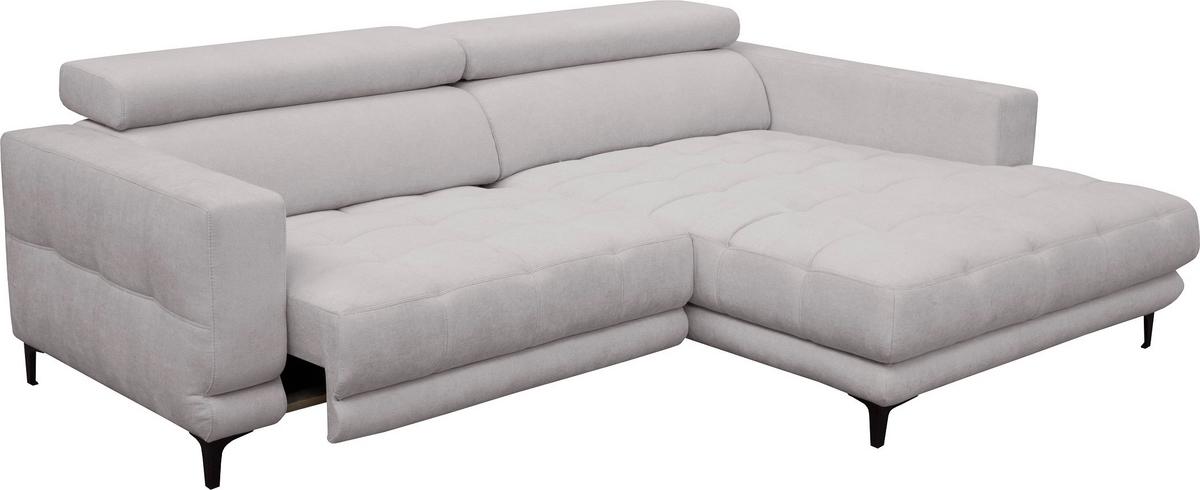 Sarokkanapé Aspen - szürkésbézs, Konventionell, faalapú anyag/textil (264/192cm)