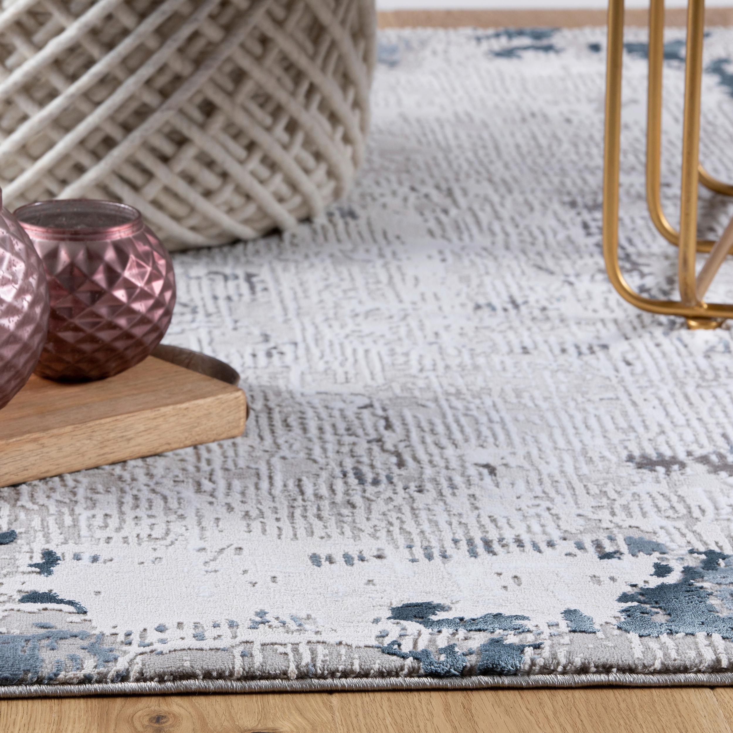 Webteppich my Opal Blau/Beige ca. 200x290cm - Blau/Beige, Design, Textil (200/290cm) - Obsession
