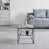 TABLE D'APPOINT ANGEL - gris/noir, MODERN, métal/verre (45/45/45cm) - Premium Living