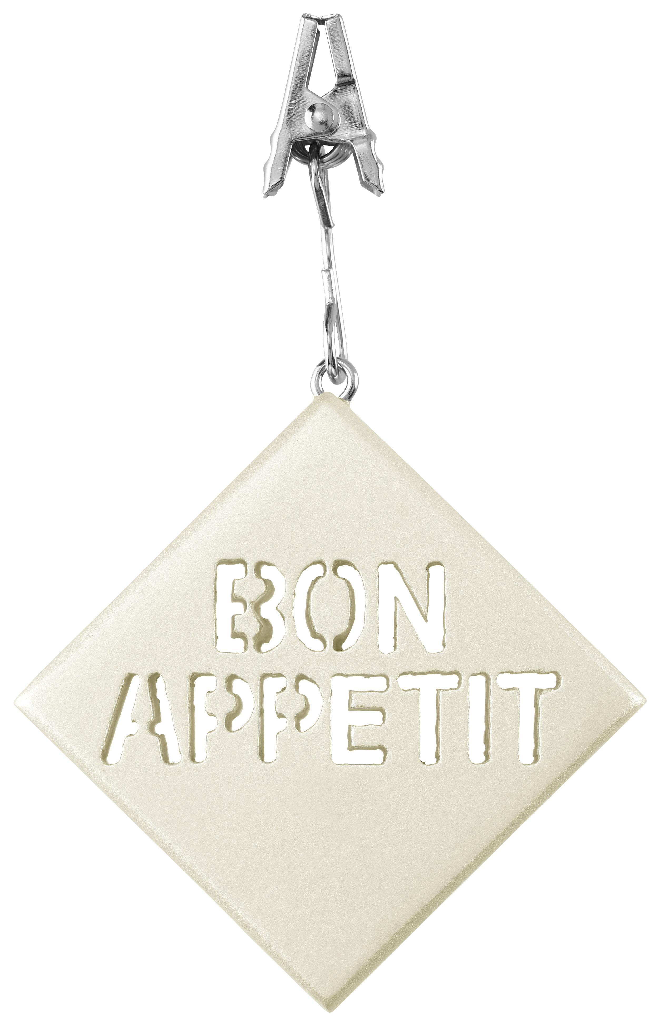 Tischtuchbeschwerer Bon Appetit, 4-teilig - Anthrazit/Rot, Naturmaterialien/Metall (4,5/4,5cm) - Modern Living