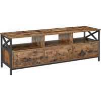 TV-Element in Schwarz, Dunkelbraun, eckig - Dunkelbraun/Schwarz, Trend, Holzwerkstoff (147/50/40cm) - MID.YOU