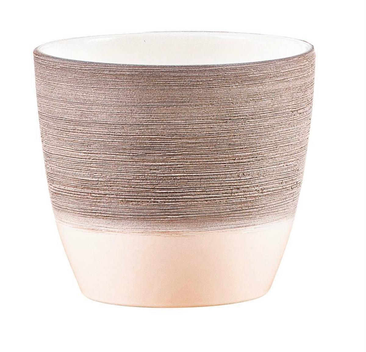Kaspó Espresso Cream - krém, kerámia (14/14/13cm)