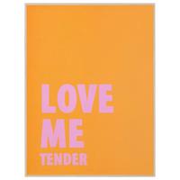 Bild Love Me Tender I Orange/Pink ca. 30x40cm - Pink/Orange, MODERN, Holz (30/3/40cm) - Mömax