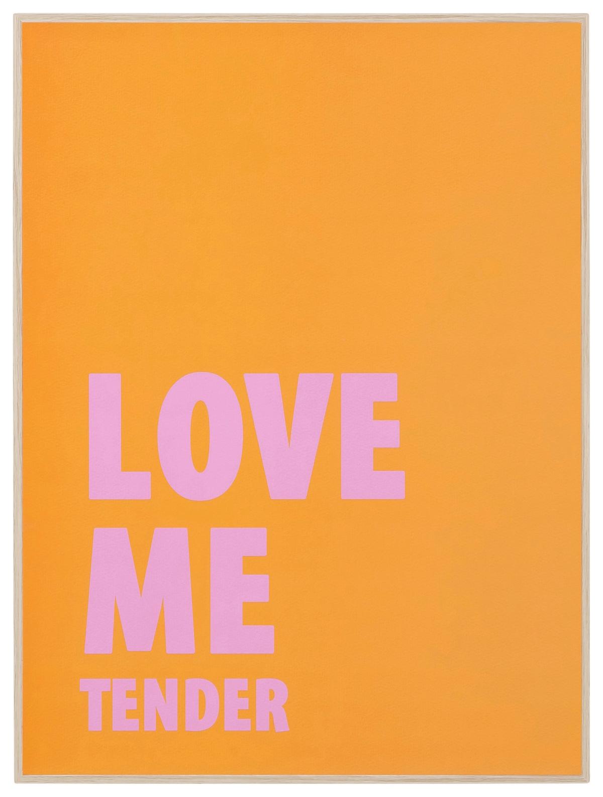Bild Love Me Tender I Orange/Pink ca. 30x40cm - Pink/Orange, MODERN, Holz (30/3/40cm) - Mömax