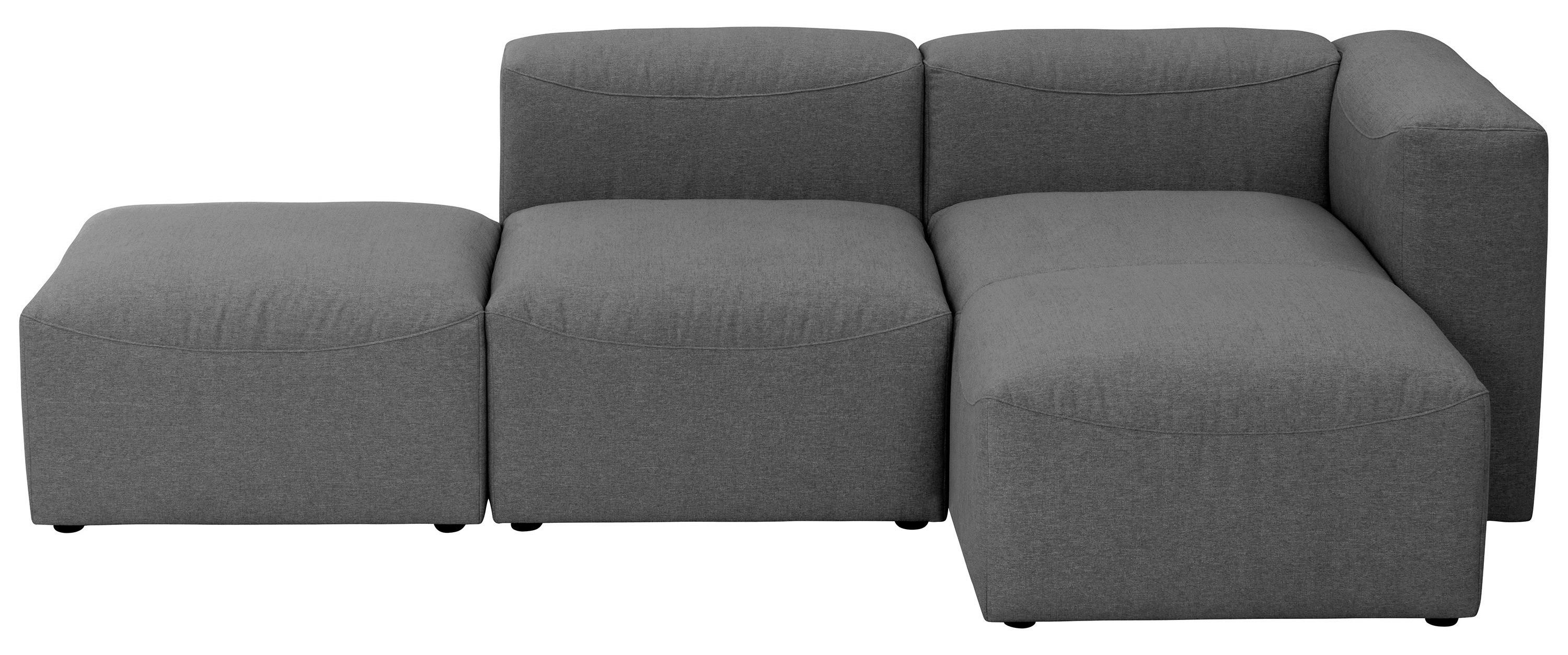 ECKSOFA LENA - Anthrazit, Design, Kunststoff/Textil (250/160cm) - Max Winzer
