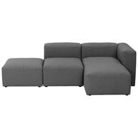 ECKSOFA LENA - Anthrazit, Design, Kunststoff/Textil (250/160cm) - Max Winzer
