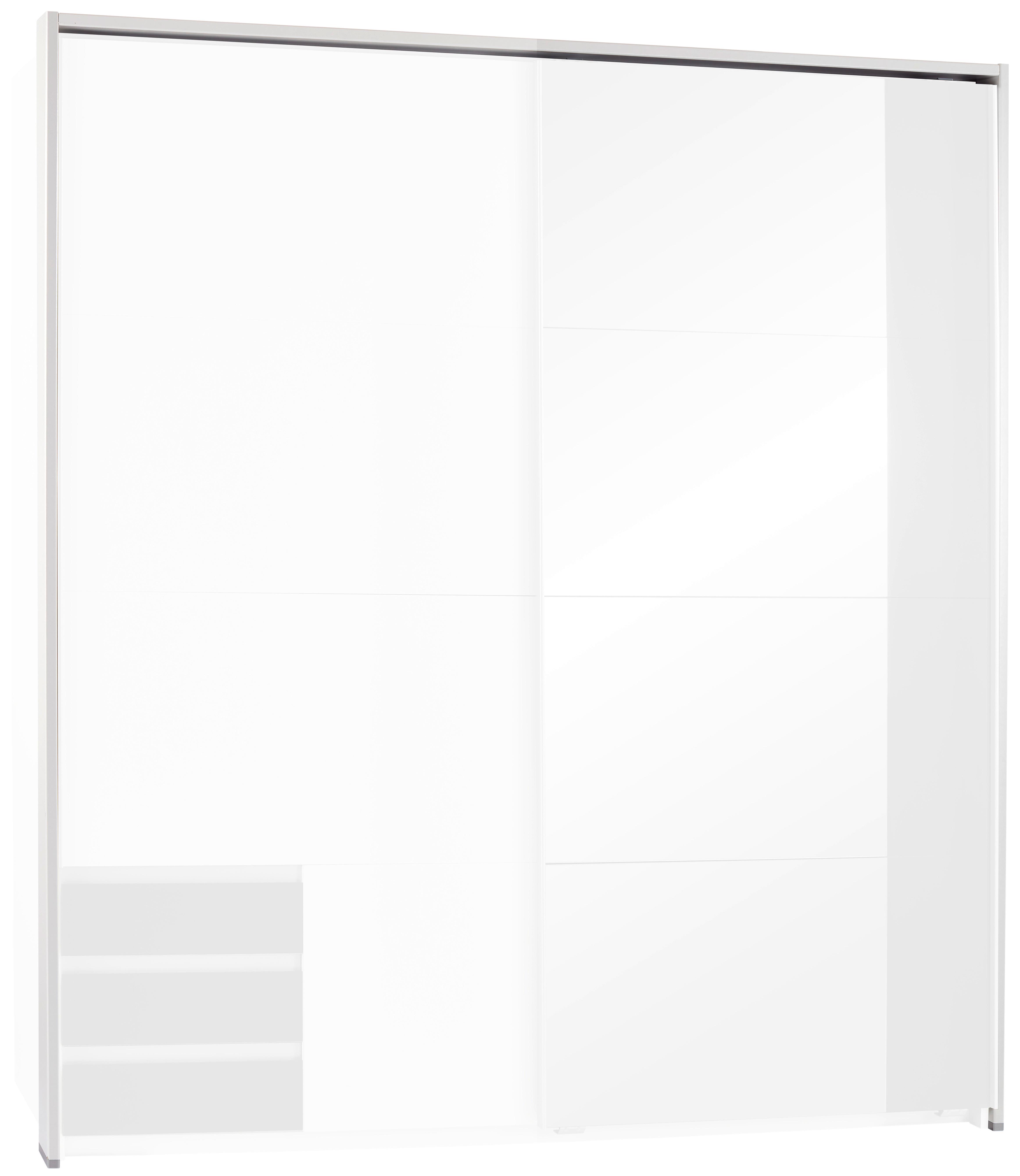 RAMA PENTRU DULAP EMDEN - alb/grafit, Modern, material pe bază de lemn (183/200/12cm)