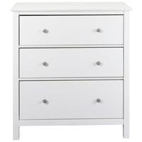 Kommode Chilly Home ca. 85x96x40 cm Weiß - Silberfarben/Weiß, Design, Holz/Metall (85/96/40cm) - Livetastic
