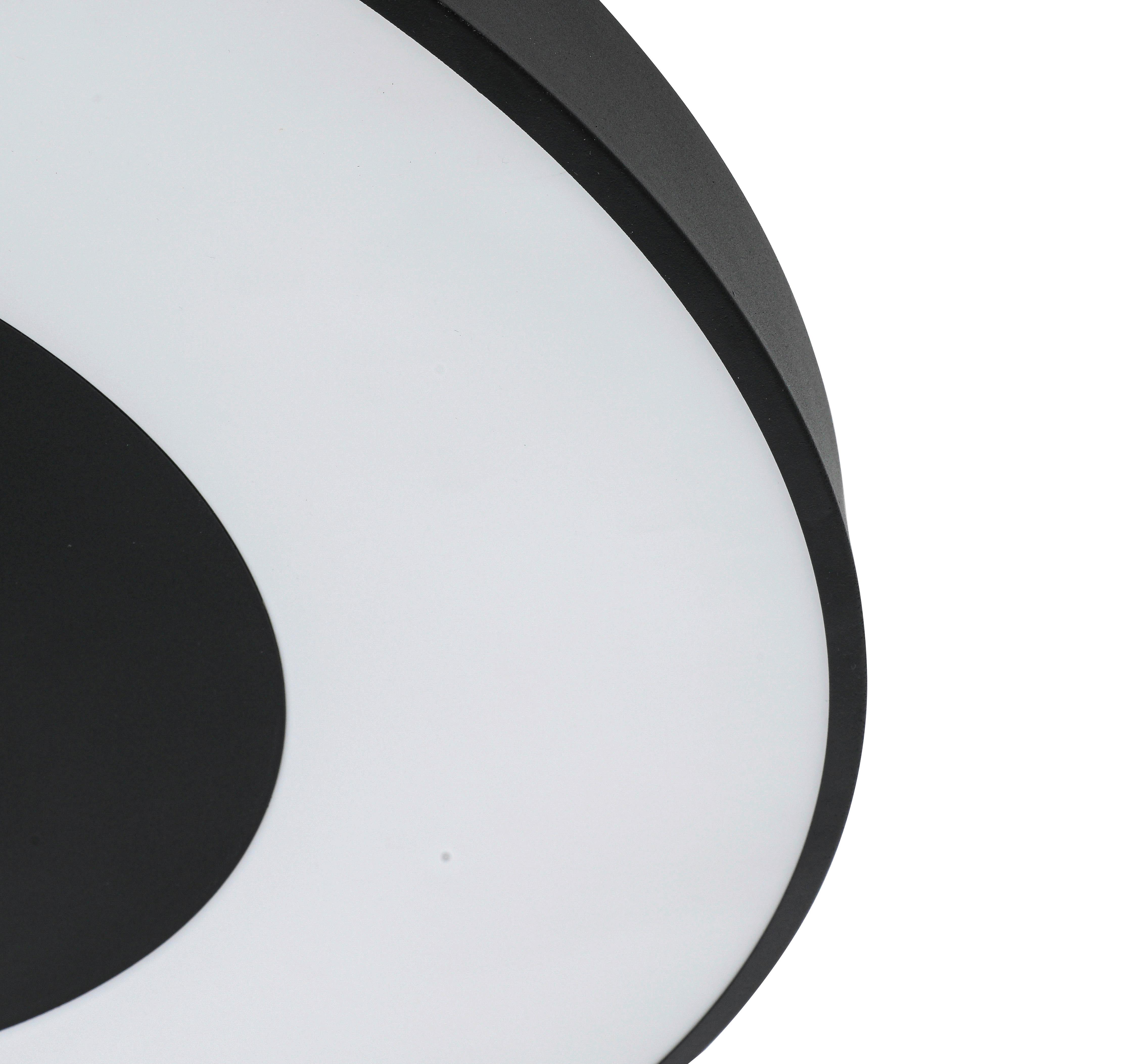 LED-TAKLAMPA JUMPO - vit/svart, Modern, metall/plast (70/7cm) - Mömax