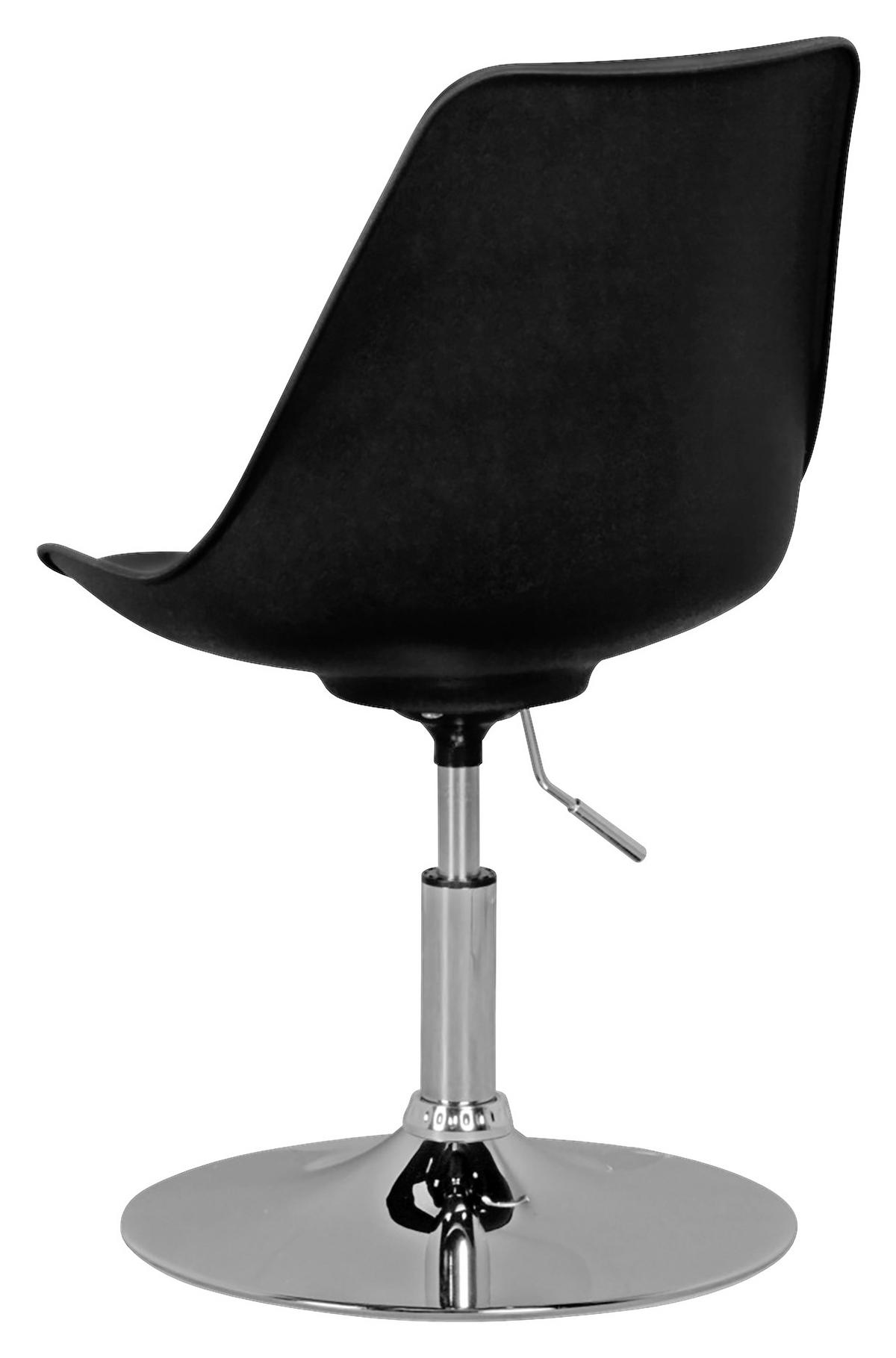 Mladinski Vrtljivi Stol Korsika - barve kroma/črna, Moderno, kovina/tekstil (46/88/46cm) - MID.YOU