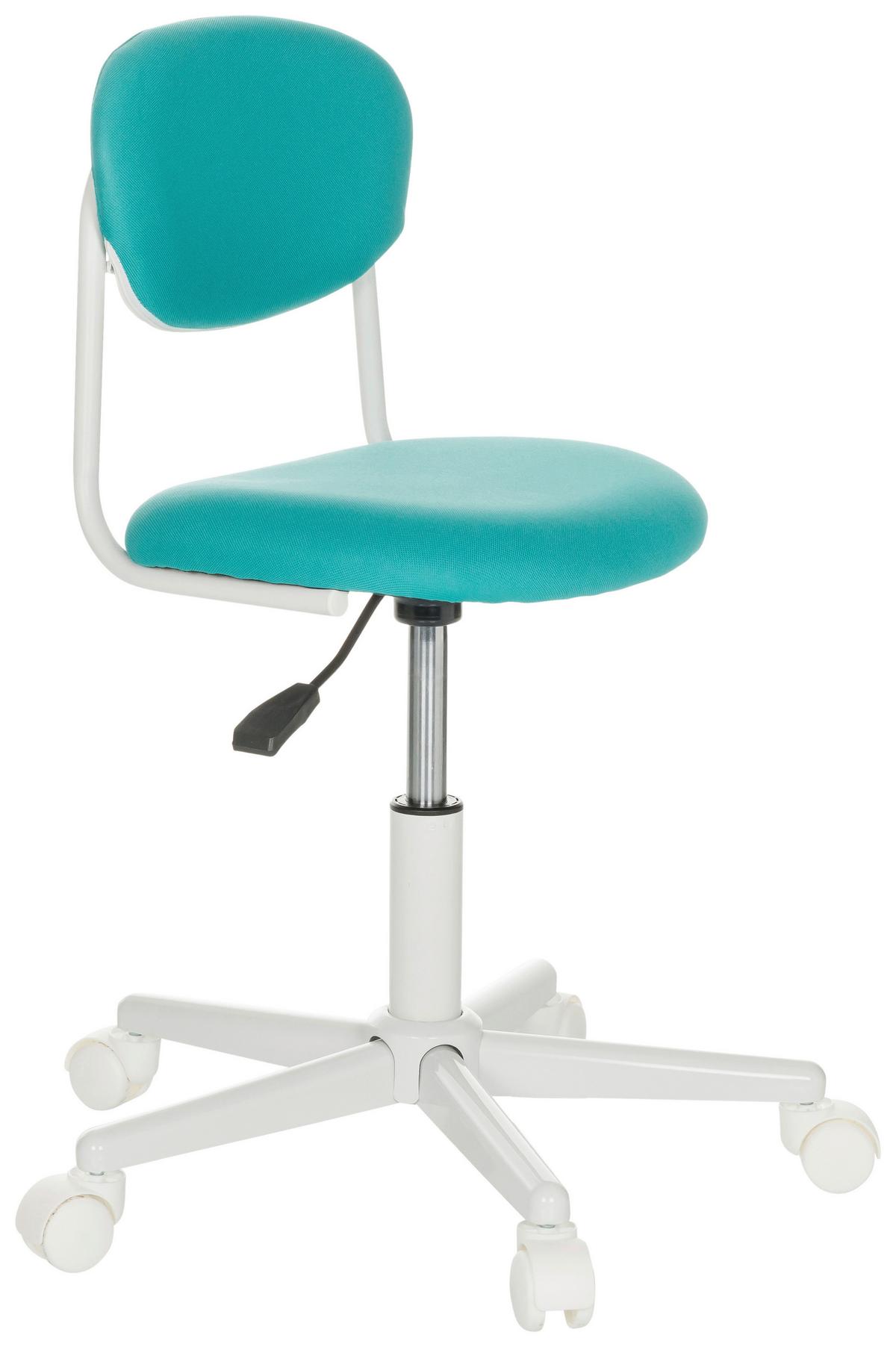 Otroški Vrtljivi Stol Kiddy Base I, Turkizna - turkizna/bela, Basics, umetna masa/tekstil (60/72-83/60cm) - MID.YOU