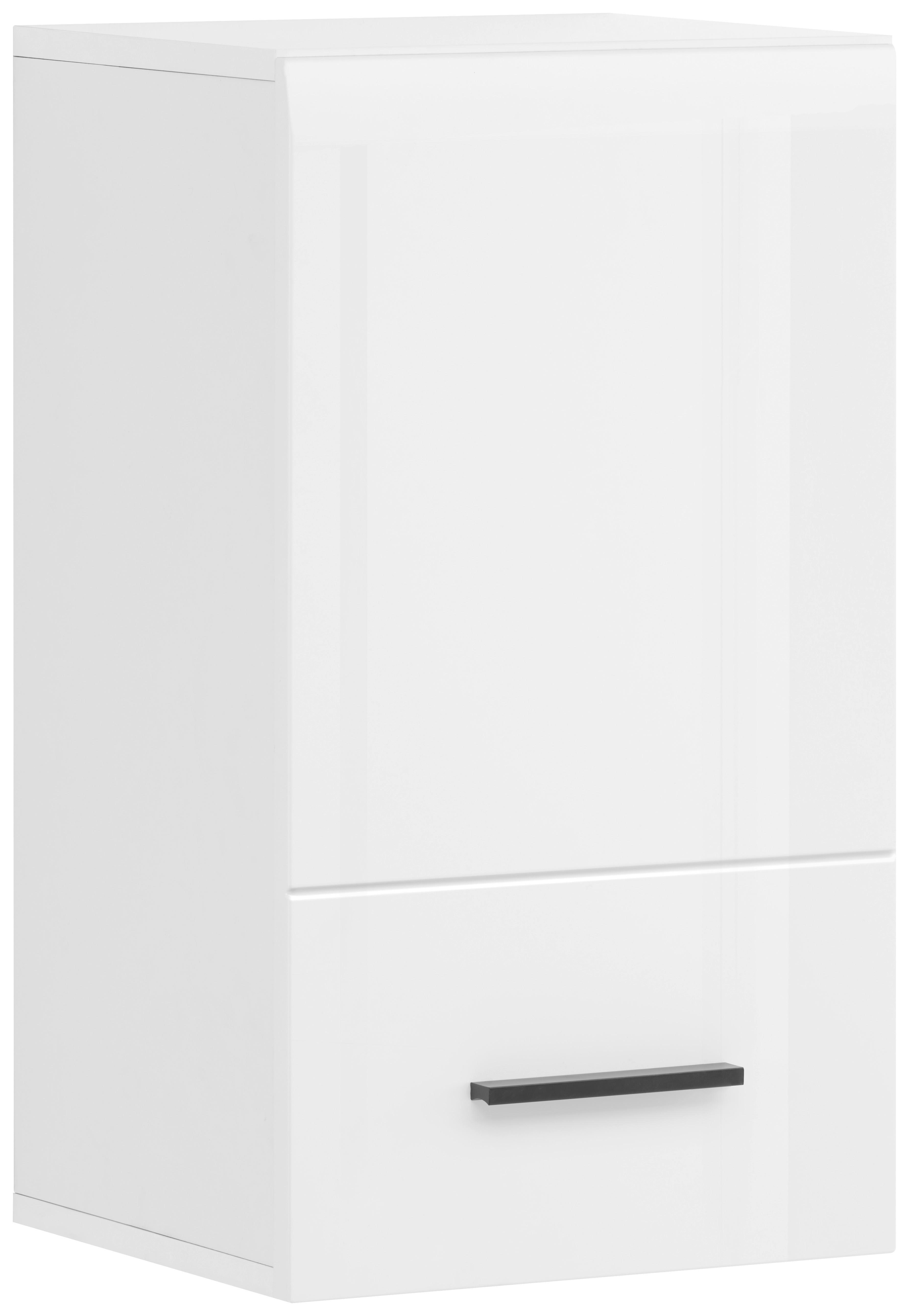 Viseča Omara Avanti, Bela - bela/visoki sijaj, Design, umetna masa/leseni material (36/63,1/31,6cm) - Hom`in