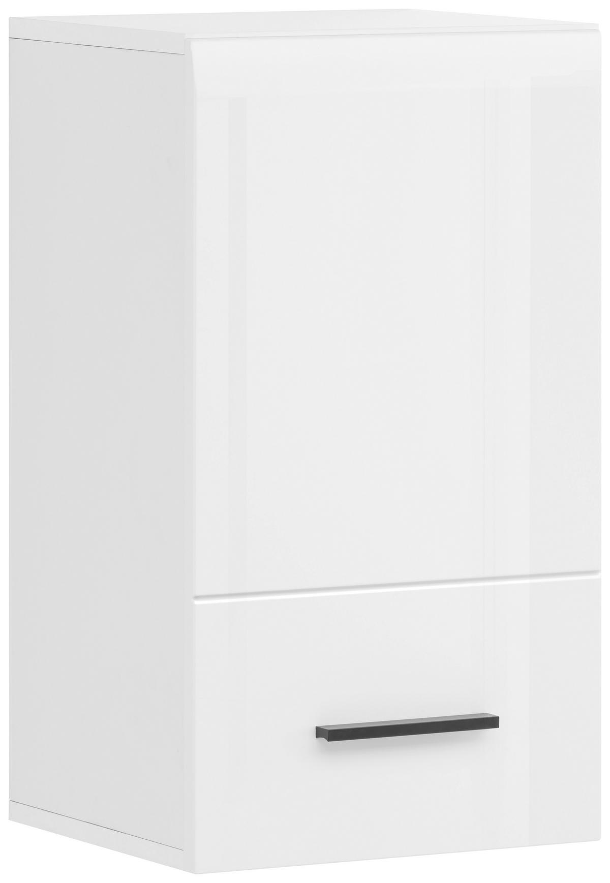 Viseča Omara Avanti, Bela - bela/visoki sijaj, Design, umetna masa/leseni material (36/63,1/31,6cm) - Hom`in