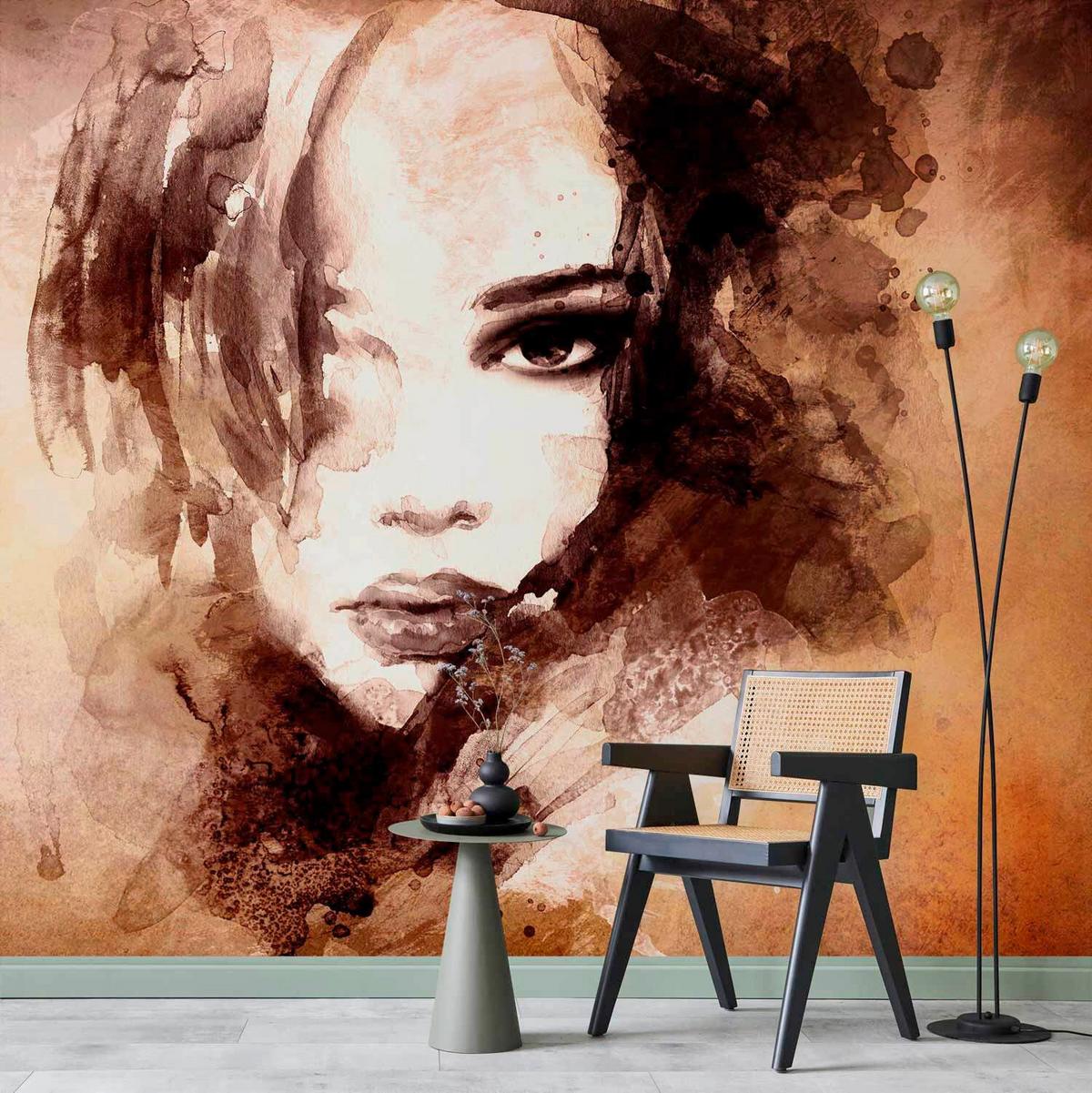 Fototapete Dream Girl Braun/Beige - Beige/Braun, LIFESTYLE, Textil (200/140cm) - artgeist