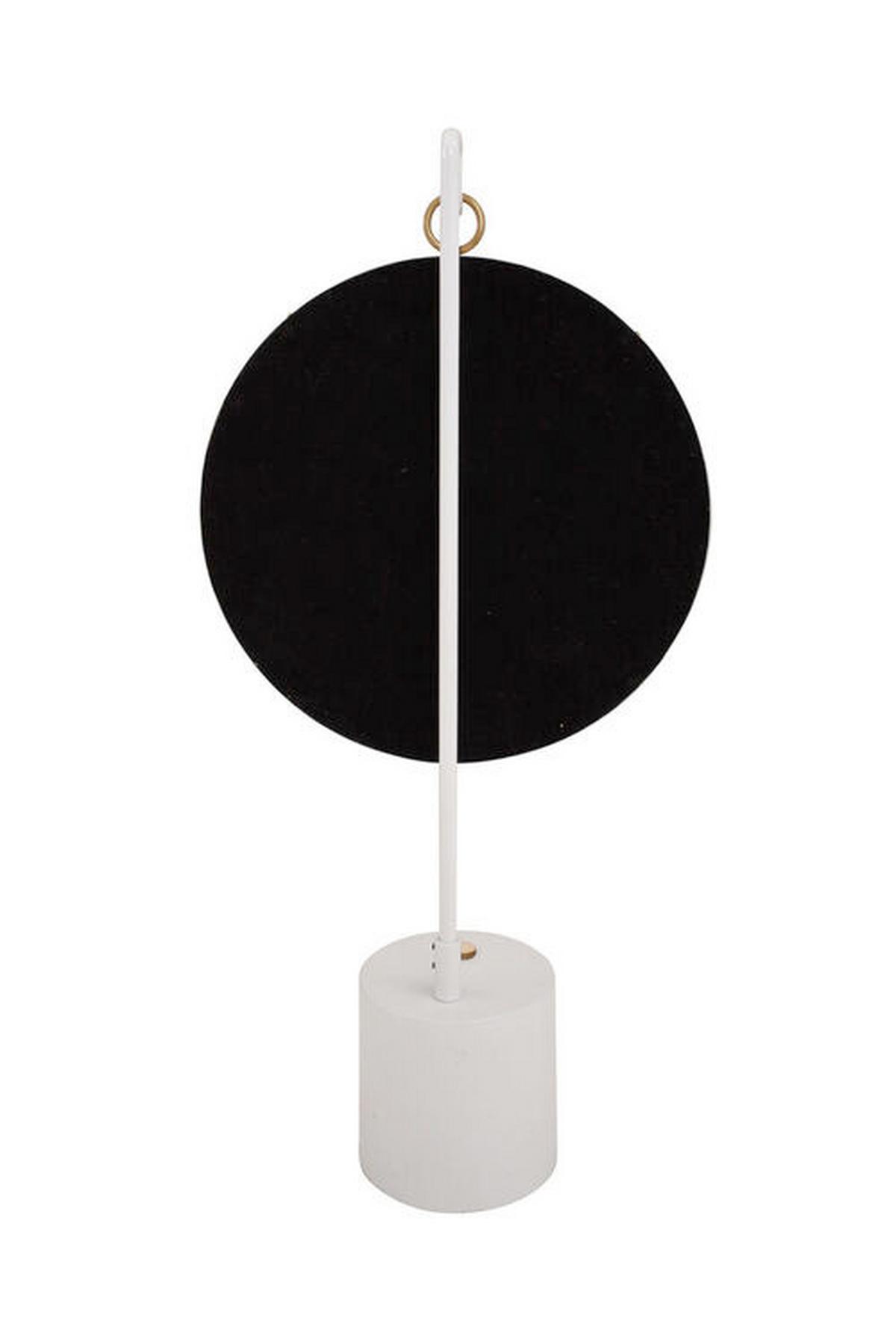 Tischspiegel Eleganca ca. 30x65x13 cm Weiß/Gold - Goldfarben/Weiß, LIFESTYLE, Glas/Metall (30/65/13cm) - Kayoom