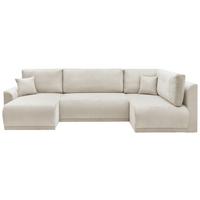 Kutna Garnitura Kim - krem, Moderno, drvo (146/313/160cm) - Modern Living