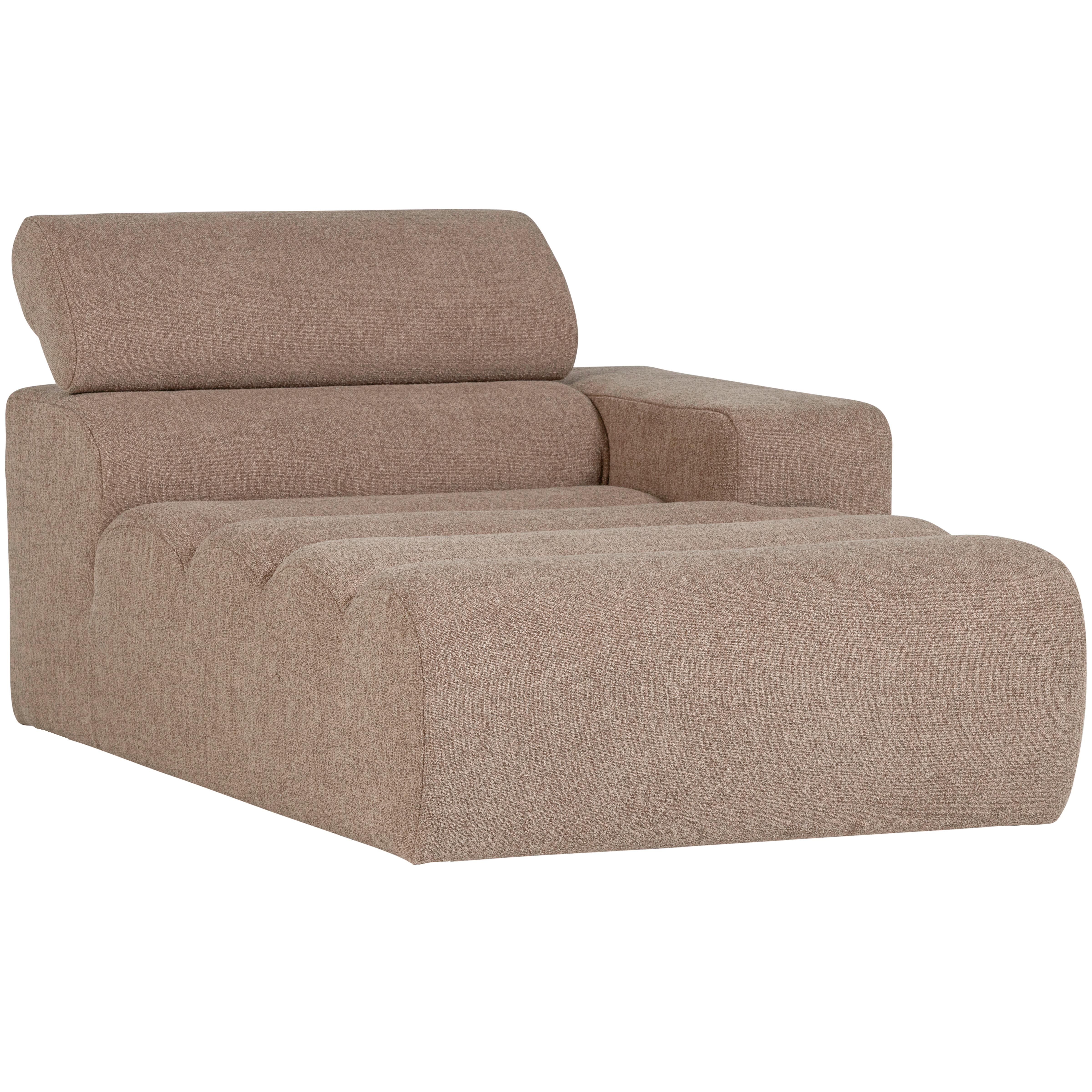 Sofaelement Novi Taupe B: 173cm - Taupe/Schwarz, Design, Kunststoff/Textil (173/86/109cm) - Livetastic