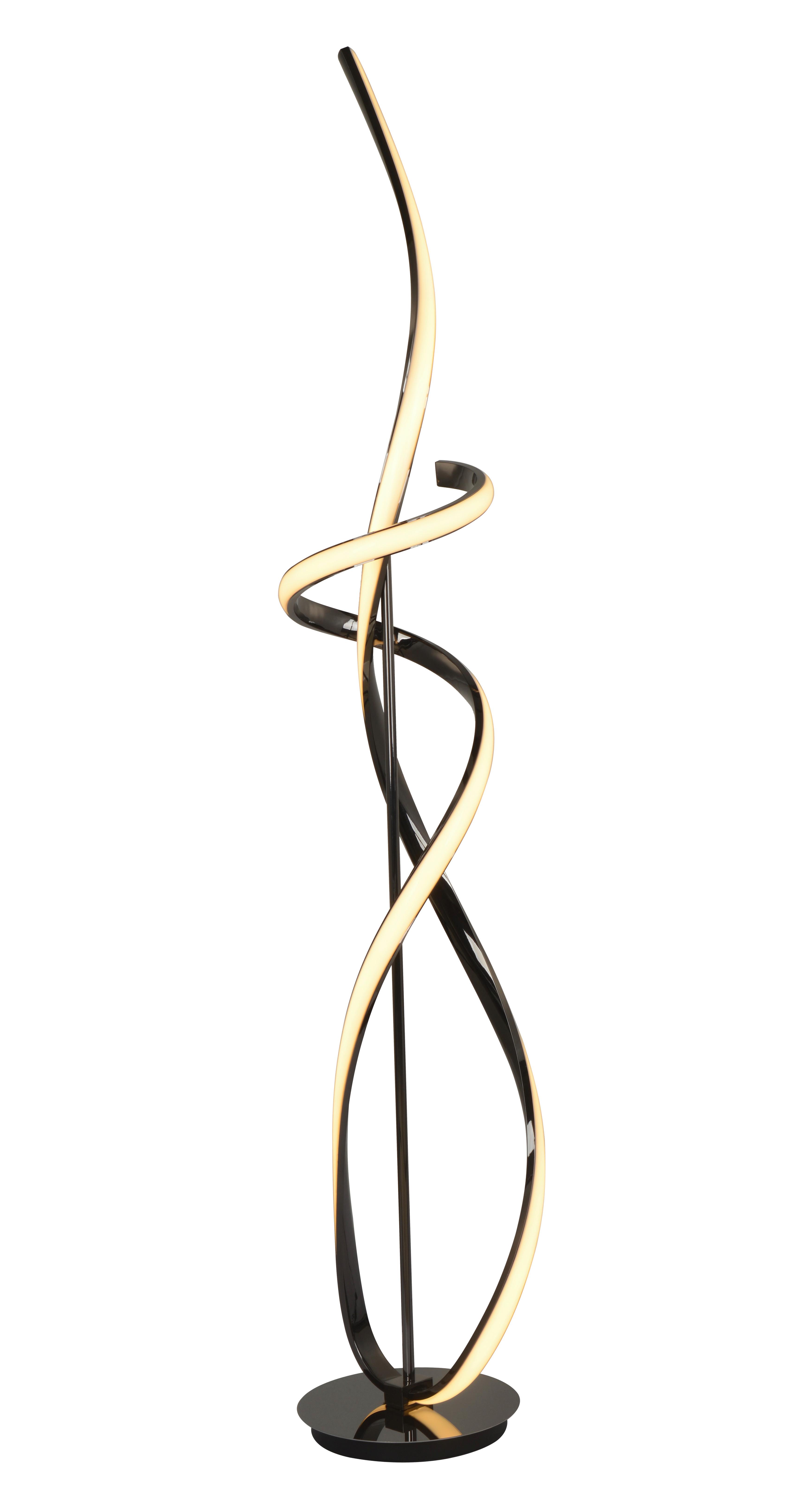 LAMPA STOJĄCA LED 3064-105 BANDOL - czarny chrom, Design, tworzywo sztuczne/metal (25/25/143cm)