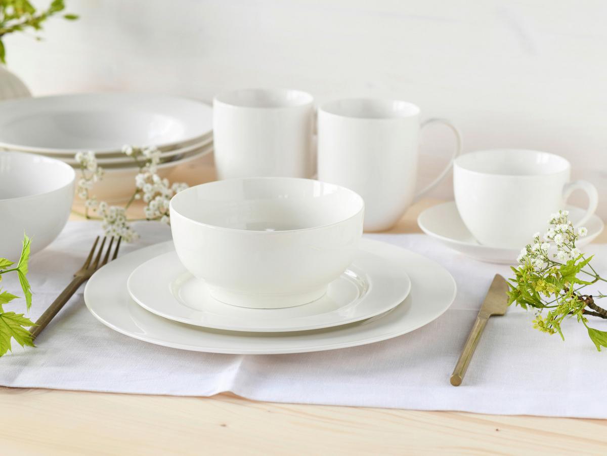 Étkészlet 22159 Fleur Royal - fehér, Basics, kerámia - Creatable