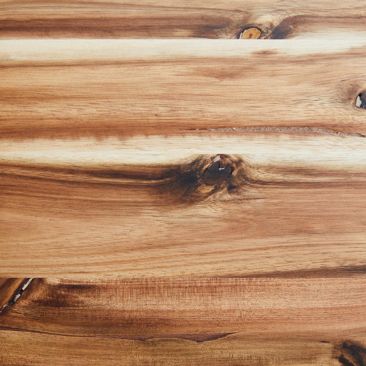 ŁAWKA KERALA - kolor akacjowy/czarny, Basics, metal/drewno (180/45/40cm) - MID.YOU