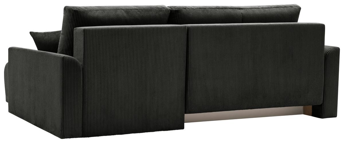 Kutna Garnitura Kim - crna, Moderno, drvo (233/146cm) - Modern Living