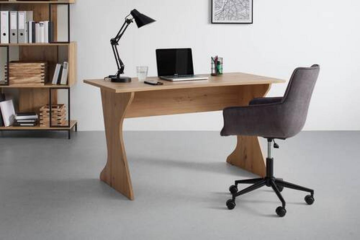 Schreibtisch Utapau in Eiche Artisan - Eiche Artisan, Modern, Holzwerkstoff (140/76,2/65cm) - Mömax