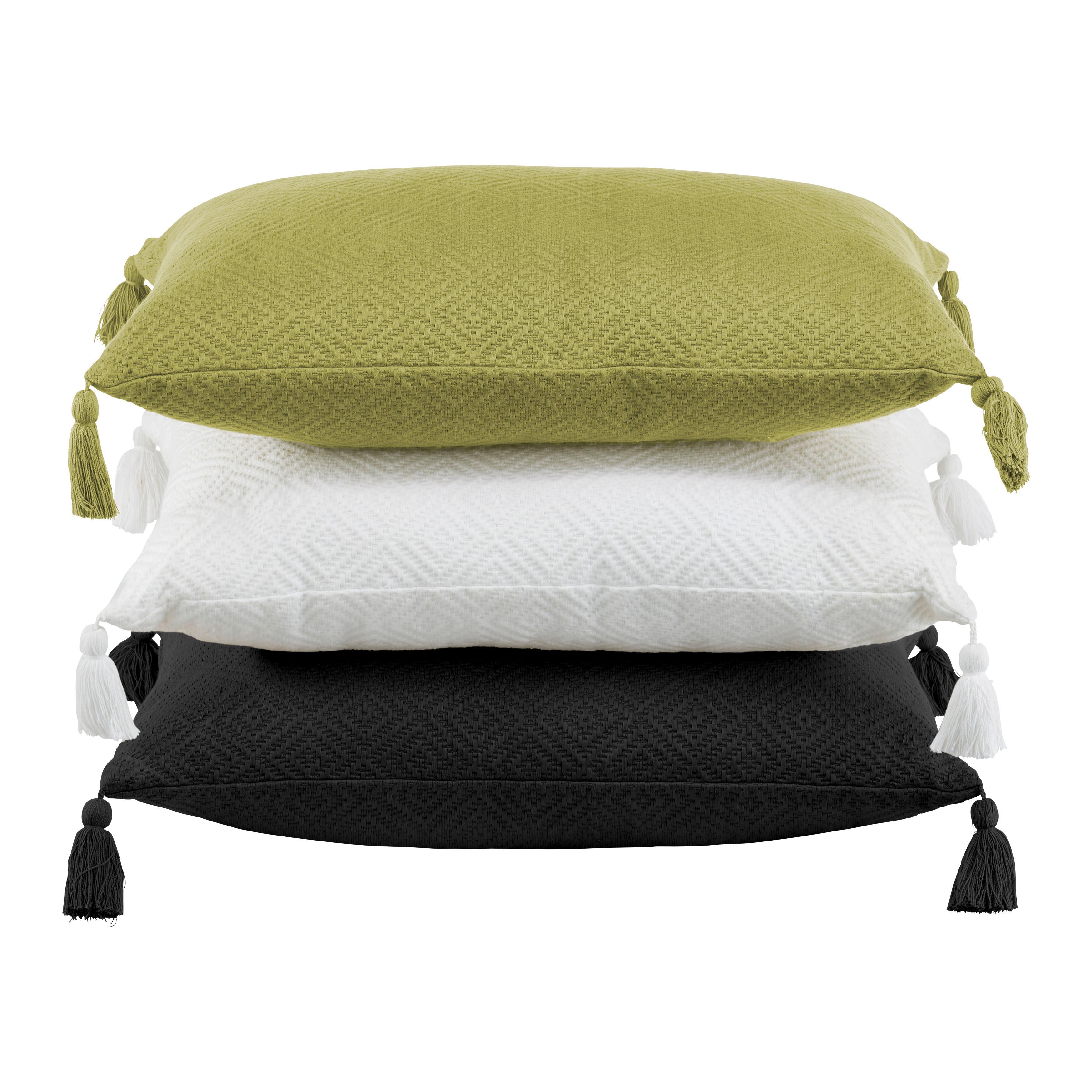 Zierkissen Frieda in Olivgrün ca. 40x60cm - Olivgrün, MODERN, Textil (40/60cm) - Modern Living