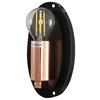 Wandleuchte Mabell Kupfer max. 40 Watt - Schwarz/Kupferfarben, Basics, Glas/Metall (20,8/27,5/12,8cm) - MAYTONI