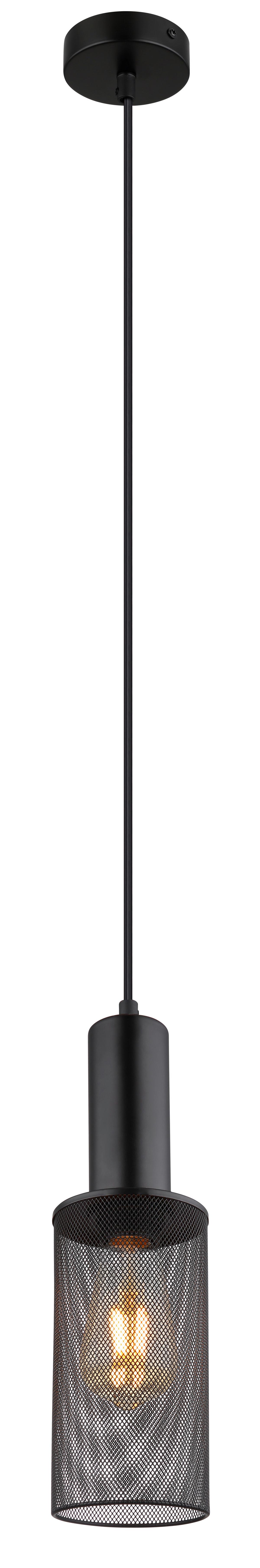 LAMPA WISZĄCA JEDD - czarny, tworzywo sztuczne/metal (10/120cm) - Globo