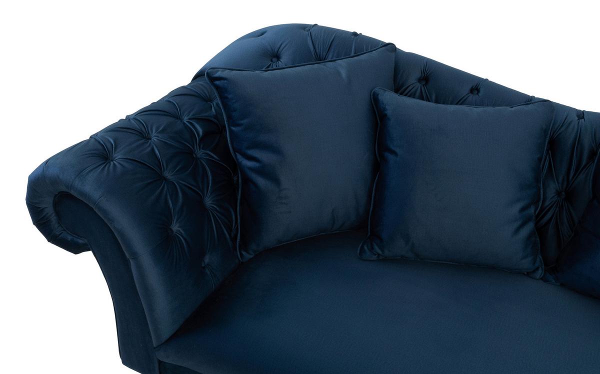 Trosed Cupido - tamno plava/crna, Design, tekstil/drvo (242/91/104cm) - Mömax