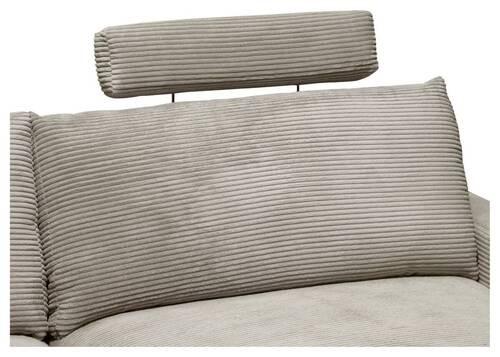 Naslon Za Glavu Cora - sivo-smeđa, Moderno, metal/tekstil (63/57/40cm) - Mömax