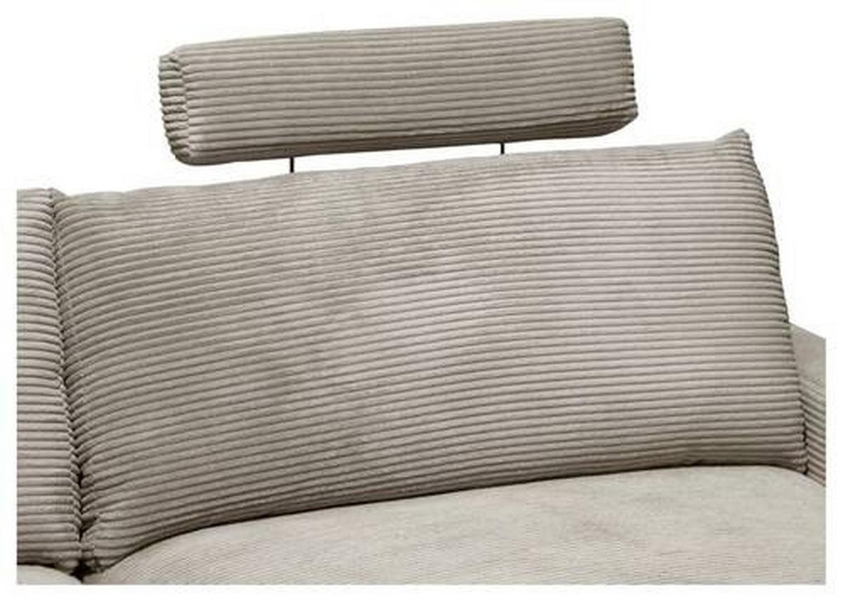 Tetiera CORA - gri-maro, Modern, metal/textil (63/57/40cm) - Mömax