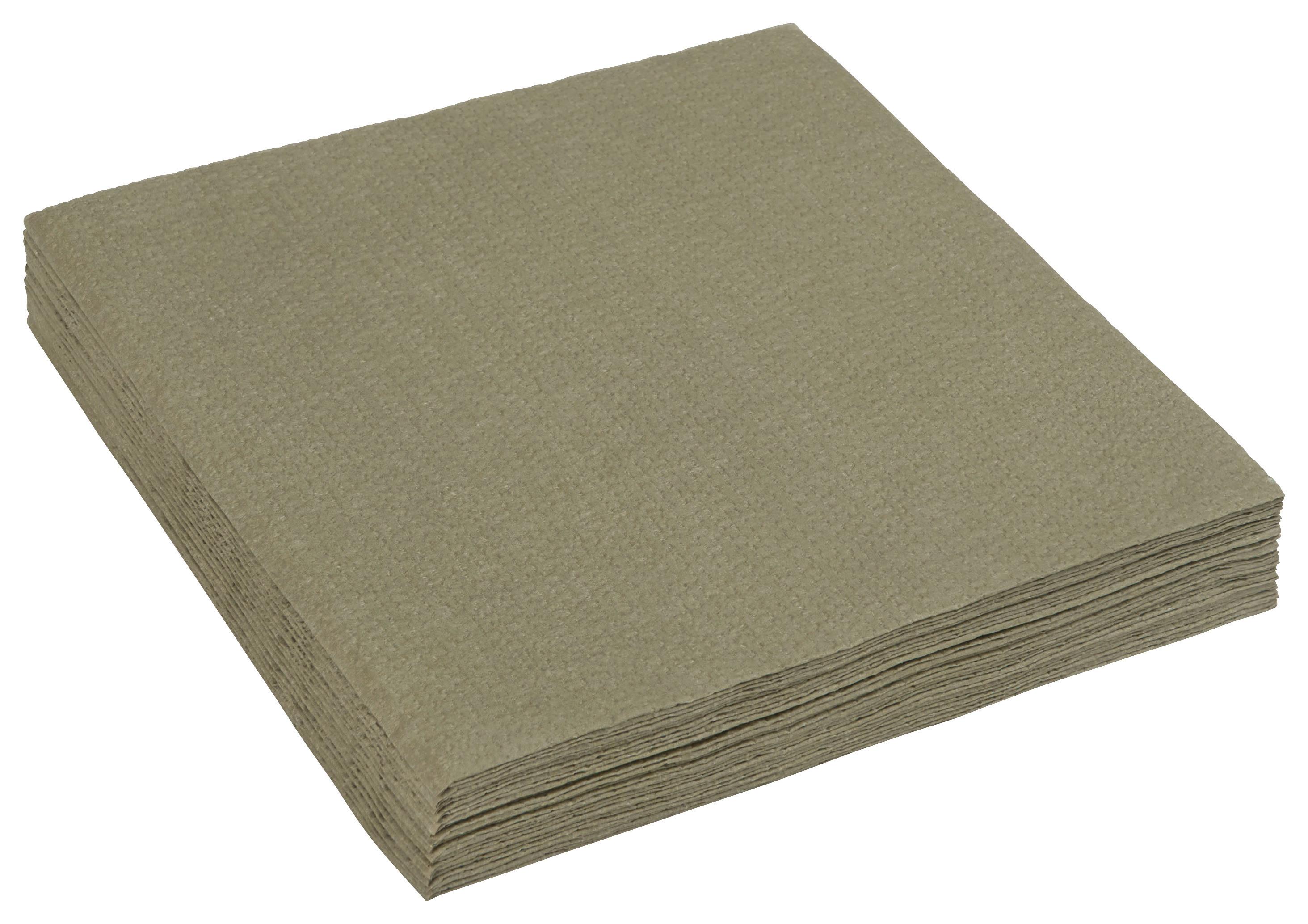 Serviette Kai in Grün - Grün, Papier (33cm)